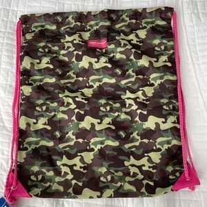 Turtle camo simply southern drawstring bag